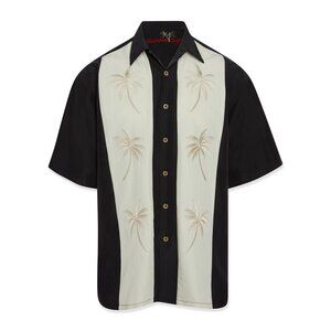 Bamboo Cay Paneled Pacific Palms Camp Shirt size XL